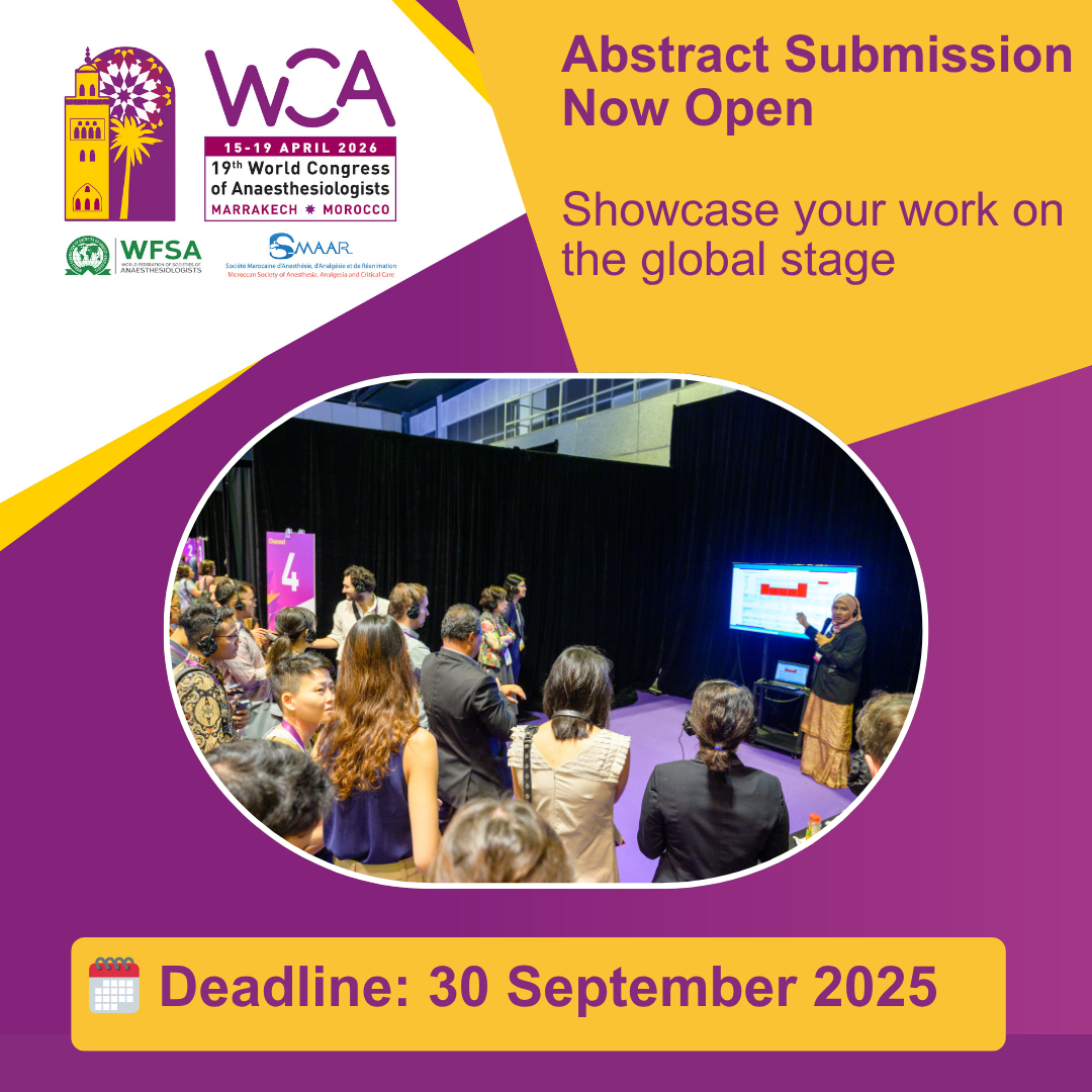 WCA2026 Abstract Submission Now Open ! (周知依頼)｜公益社団
